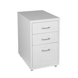 Levede 3 Drawer Office Drawers Cabinet White-1910113086635905025