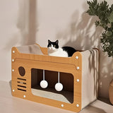 NNETM 2-in-1 Wall Cat Bed and Scratching Post