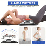 NNETM Back Stretcher & Massager - Relieve Sciatica & Fibromyalgia Pain(White)