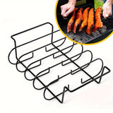 NNETM Carbon Steel Non-Stick BBQ Rib Roasting Rack