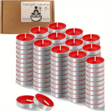 NNETM 24pcs Red Tea Light Candles