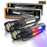 NNETM High-Power LED Flashlight Zoomable Rechargeable 7 Modes