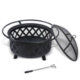 NNEIDS Outdoor Fire Pit Portable Camping Fireplace Heater Patio Garden Grill
