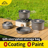NNETM Camping Kitchen Set for 4-Person Cooking (9pcs)