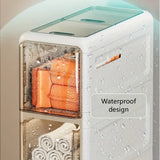 NNETM Maximize Your Bathroom Space with our Waterproof Trolley Storage Rack