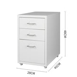 Levede 3 Drawer Office Drawers Cabinet White-1910113086635905026