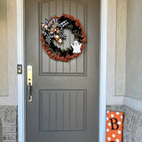 NNETM Halloween Spooky Wreath Door Mount Decoration