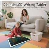 NNETM 20-Inch LCD Writing Tablet – Rechargeable Kids Drawing Board & Learning Easel