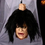 NNETM Latex Head Hanging - With Black Hair
