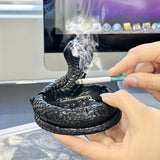 1PC Cobra Resin Ashtray Decorative Sculpture