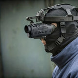 NNETM ABS R11 Night Vision Monocular - All Black Vision, 5x Digital Zoom, 984ft Range, 1080P Video, USB Charging