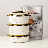 NNETM Golden Thermal Food Warmer Set (3pcs)