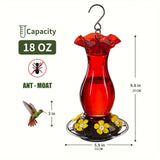 NNETM Ant-Moat Hummingbird Feeder with 6 Feeding Ports