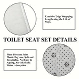 NNETM Frosty Friends: 4-Piece Christmas Snowman Shower Curtain Set