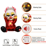 NNETM Talking Skull Clown Halloween Decoration