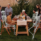 NNETM Faux Skeleton Sculpture: Spooky Halloween Decor