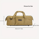 NNETM Portable Army Green Oxford Canvas Tool Storage Bag