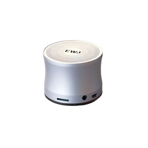 NNEOBA Portable Bluetooth Speaker Dual Bass Stereo Waterproof (Silver)