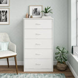 NNECN Classic Elegance: Five-Drawer Chest for Organized Living