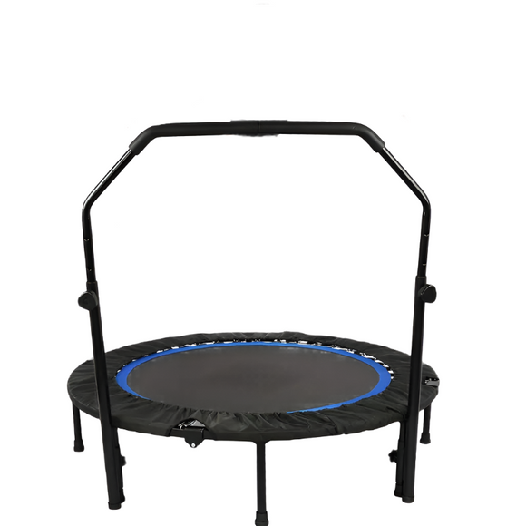 NNETM 1pc 121.92cm Mini Fitness Trampoline with Adjustable Handle - Blue