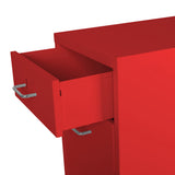 Levede 4 Drawer Office Drawers Cabinet Red-1922897592908386307