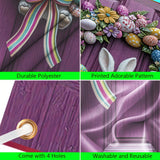 NNETM Easter Floral Wreath with Cute Rabbit Accent