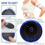 NNETM Portable EMS Pulse Massager – Rechargeable Full-Body Muscle Relaxation(Blue)