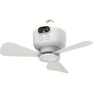NNETM Ceiling Fan USB Rechargeable with LED Light