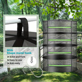 NNETM Hanging Plant Mesh Drying Rack (4-Tier)