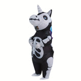 NNETM Inflatable Skeleton Unicorn Costume for Adults