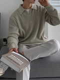 Men's Half-Zip Knit Sweater