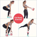 NNETM Adjustable Weight Kettlebell - 12lb Versatile Fitness Essential(Pink)