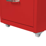 Levede 6 Drawer Office Cabinet Drawers Red-1922897593533337604