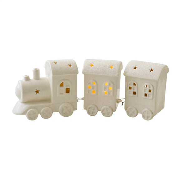 NNEOBA Lighted Christmas Train Decor