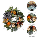 NNEOBA Thanksgiving Decorative Wreath Berry Autumn Wreath