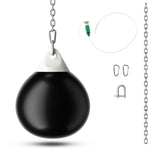 NNECW 45cm 50kg Water Punching Bag with Adjustable Metal Chain-Black