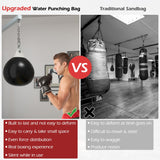 NNECW 45cm 50kg Water Punching Bag with Adjustable Metal Chain-Black