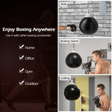 NNECW 45cm 50kg Water Punching Bag with Adjustable Metal Chain-Black