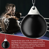 NNECW 45cm 50kg Water Punching Bag with Adjustable Metal Chain-Black