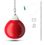 NNECW 45cm 50kg Water Punching Bag with Adjustable Metal Chain-Red