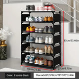 NNETM Keep your footwear in check with this multi-layer plastic storage shoe rack