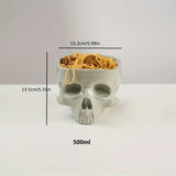 NNETM Skull Serving Bowl - Vintage Gothic Table Decor