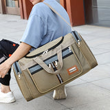 NNEOBA Foldable Nylon Travel Duffel Bag Khaki