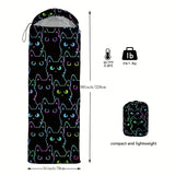 NNETM Cat Camping Sleeping Bag Lightweight Outdoor Quilt