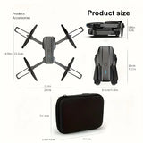 NNETM Foldable RC Drone with HD Camera & Altitude Hold - Black