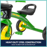 NNEDPE John Deere Green Steel Tricycle Ride On Toy 46790