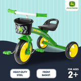 NNEDPE John Deere Green Steel Tricycle Ride On Toy 46790