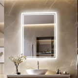NNETMWF LED Backlit Bathroom Mirror 600x800mm