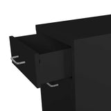 Levede 3 Drawer Office Drawers Cabinet Black-1910113086099034117