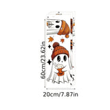 3-Piece Autumn Halloween Window Stickers of Cute Ghost
